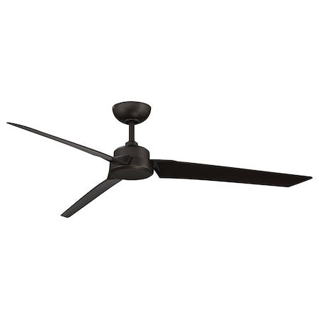 Modern Forms Roboto Indoor and Outdoor 3-Blade Smart Ceiling Fan 62in Oil Rubbed Bronze with Remote Control FR-W1910-62